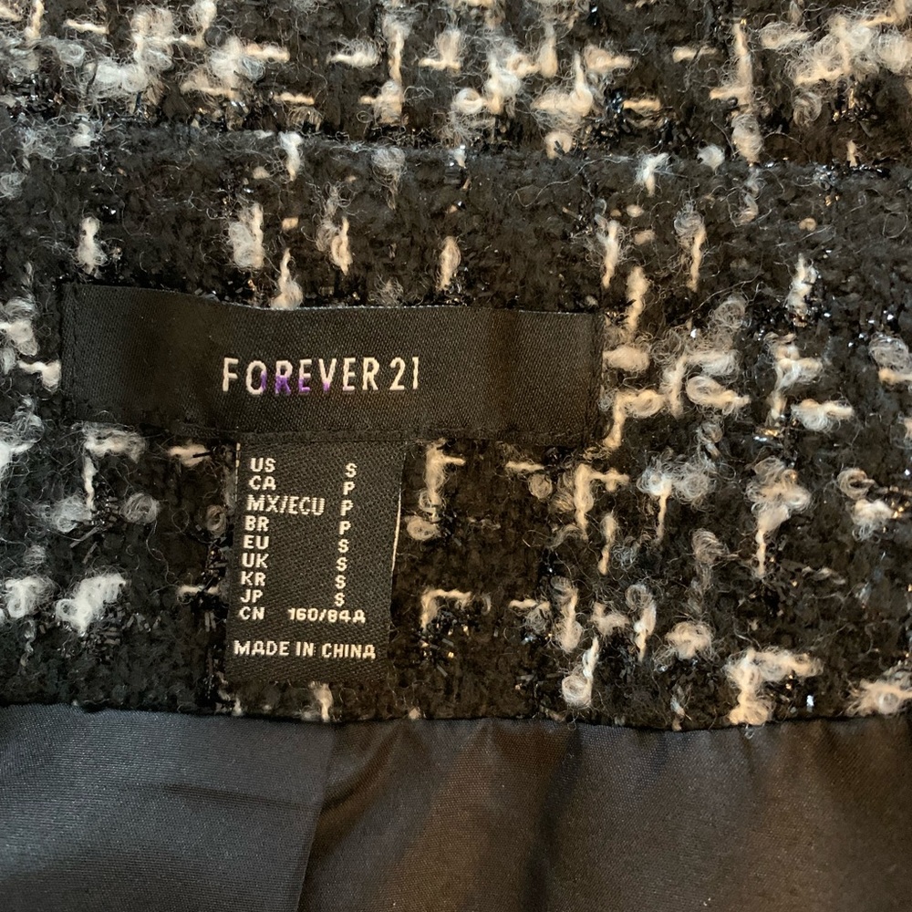 Rue 21 Tweed Bomber Style Jacket - Picture 13 of 14